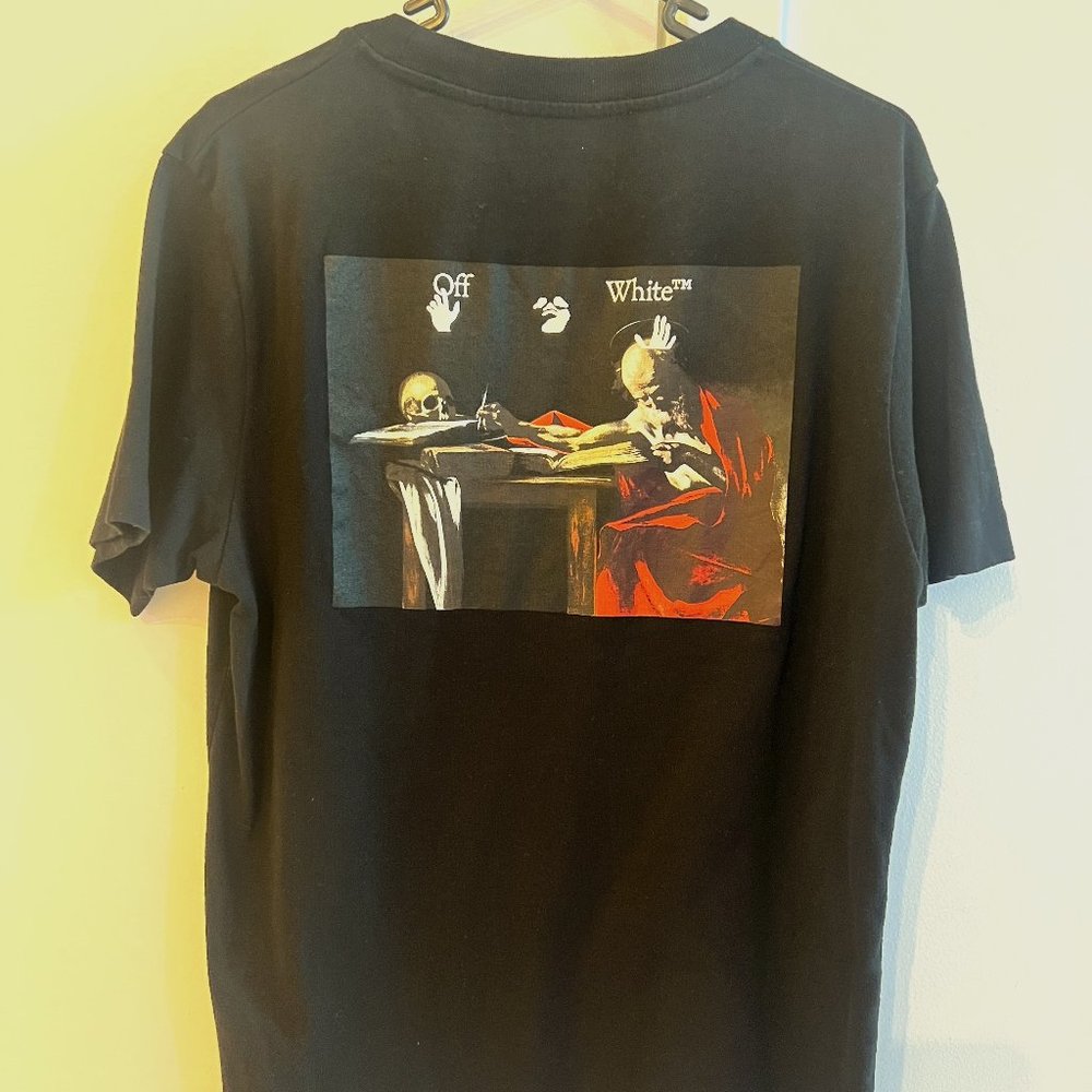 Off-White Men's Caravag Paint Slim T-Shirt Size S